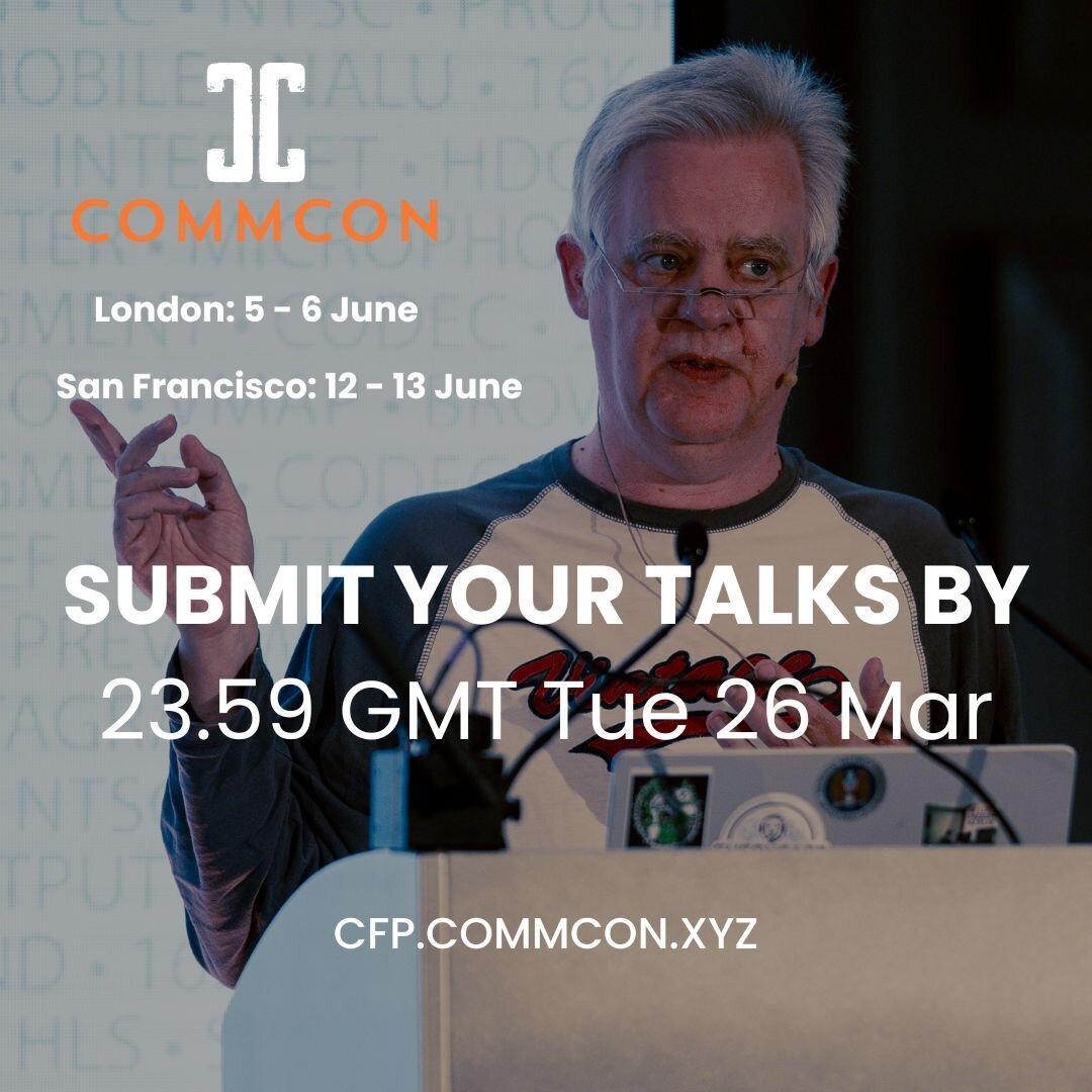 CommCon Call for Proposals closes TOMORROW