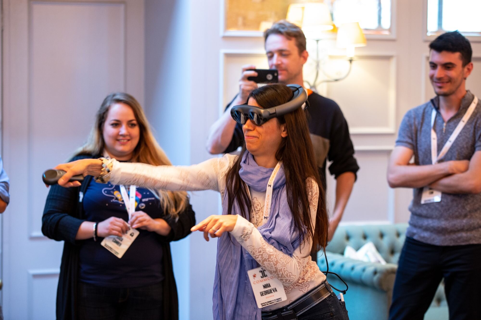 Mira immersed in a MagicLeap kingdom