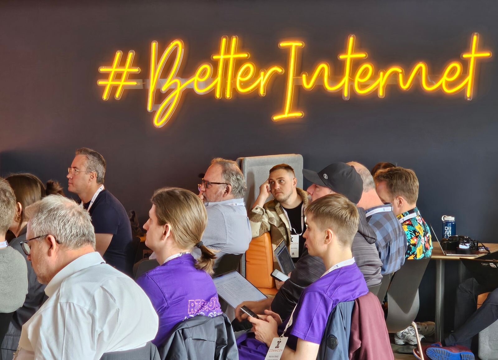 CommCon London in full swing at Cloudflare's offices.