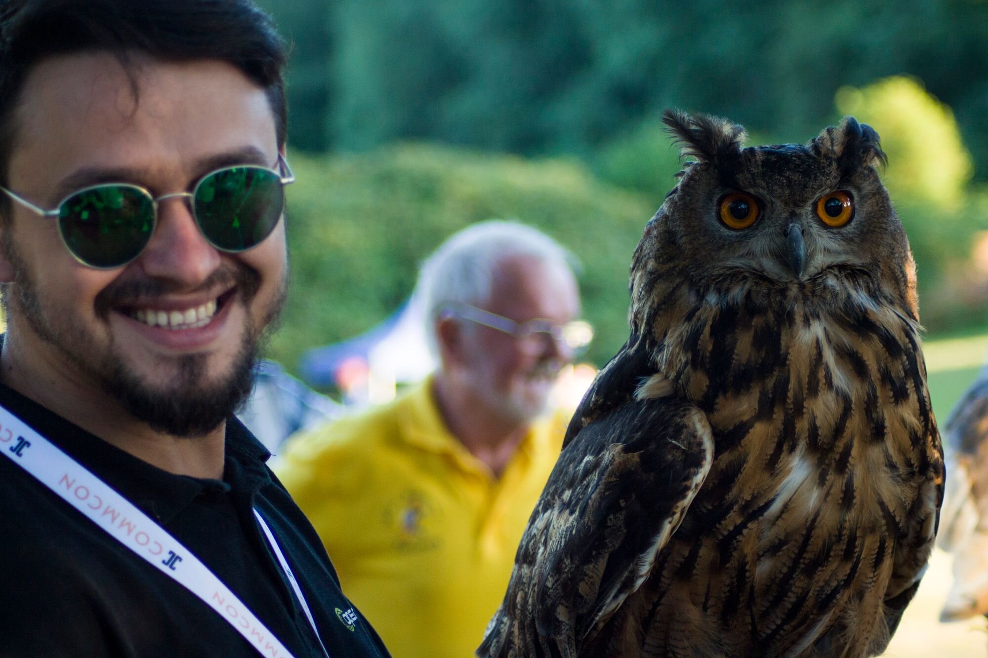 Falconry event at CommCon 2018